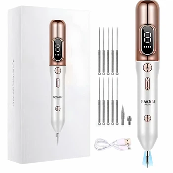 Электрокоагулятор Swan Beauty Smart Pen S60 для удаления папиллом бородавок сосудистых звездочек портативная ручка коагулятор для устранения рубцов постакне новообразований золотистий