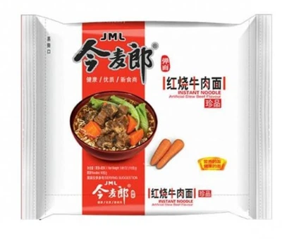 Лапша JML со вкусом тушеной говядины 110 г – густой мясной вкус и домашний комфорт в каждой ложке
