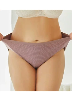 Женские хлопковые трусики слипы батальные Your Own Comfort (1842-60-07) Сливовый 3XL FINETOO (60)
