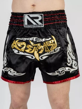 Тренувальні MMA шорти для тайського боксу, єдиноборств Sanda, UFC для спорту another boxer чорний/серебряный, р. S (8-12 років))