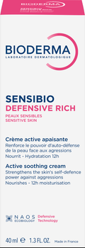 Насичений крем для обличчя Bioderma Sensibio Defensive 40 мл (3701129804469)