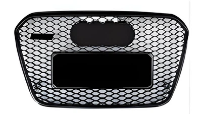 Передня решітка RS-style (2014-2017, чорна) для Ауди A6 C7 рр