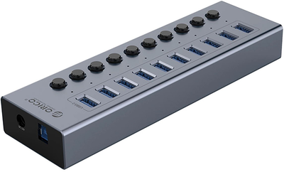 Hub USB Orico 10x USB-A 3.0 with switches (BT2U3-10AB)