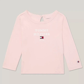 Детский лонгслив для девочки Tommy Hilfiger 591094996 80 см Розовый (1159836608)