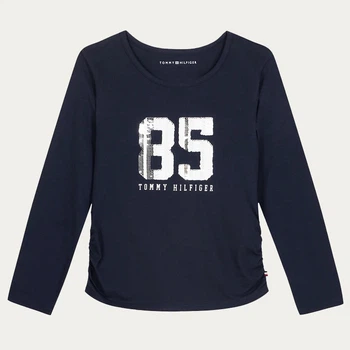 Детский лонгслив для девочки Tommy Hilfiger 907791327 116 см Синий (1159836308)