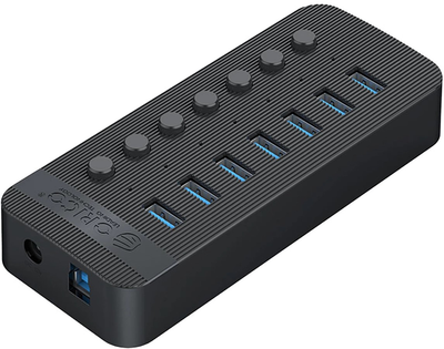 Hub USB Orico 7x USB-A 3.0 with switches (CT2U3-7AB)