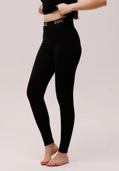 Лосини жіночі з peach effect і резинкою НатаЛюкс 47-2520329096 2XL (54р.) Чорний