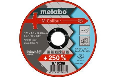 Круг відрізний МЕТАБО по металу,125*1,6x22 нерж M-Calibur 616286000