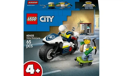 Конструктор Lego City Преследование на полицейском мотоцикле, 65 деталей 60455
