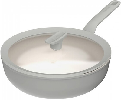 Patelnia wok Berghoff Balance Eco Grey z pokrywką 28 cm (5413821362908)
