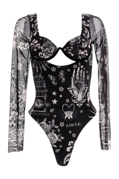 Купальник боді Agua Bendita М Чорний (17718-black)