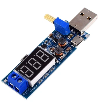 Преобразователь DC-DC USB повышающий/понижающий с вольтметром HW-132