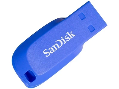 Флешка SanDisk 64 GB Cruzer Blade USB 2.0 Electric Blue (SDCZ50C-064G-B35BE)