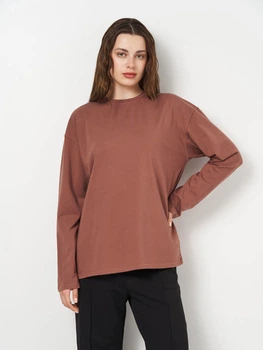 Лонгслів Solo вільний L-XL Кавовий Wm2136