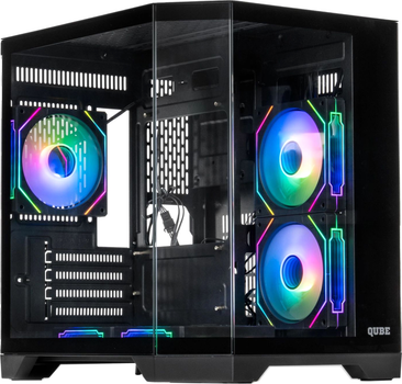Корпус QUBE Crystal ARGB Black (CRYSTAL_GBNU3)