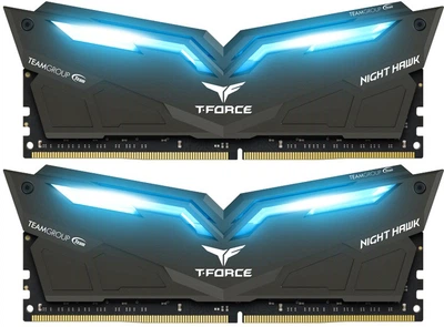 Оперативная память Team T-Force NightHawk DDR4-3000 32768MB PC-24000 (Kit of 2x16384) Blue LED (THBD432G3000HC16CDC01)
