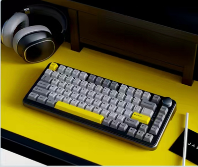 Механическая игровая клавиатура AJAZZ AK820 RGB для геймеров: Hot-Swap, Gasket Mount, 81 клавиша, PBT провідна