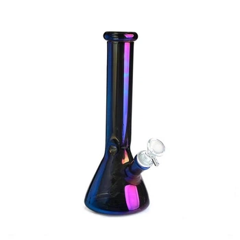 Стеклянный бонг Rainbow Beaker Рэйнбоу Бикер 20 см система Ice-Holder термостойкое боросиликатное стекло с диффузором радужный