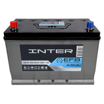 Автомобильный аккумулятор INTER ASIA EFB 100Ah 850A Start-stop L+ 4820219075417