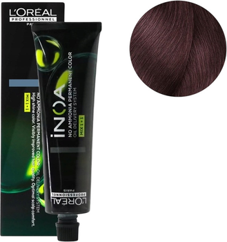 Фарба для волосся L’Oreal Professionnel Paris iNOA Color 5.26 Коричнево-бордова без аміаку 60 г (3474637173241)