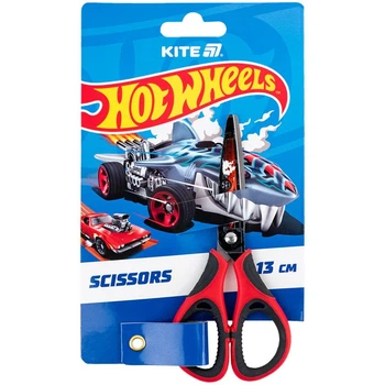 Ножницы детские с резиновыми вставками Hot Wheels Kite HW25-148 Разноцветный shop (4063276227331)