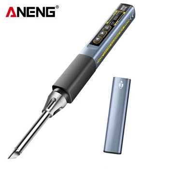 Портативный профессиональный смарт паяльник Aneng SL108 silver на 96Вт PD/QC 100-450 град.