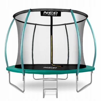 Батут с сеткой Neo-Sport НС-08С181 диаметр 8 (244-252 cm) зеленый