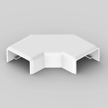 Кут плаский для короба LHD 20x10мм ПВХ білий [8923_HB] LH Kopos