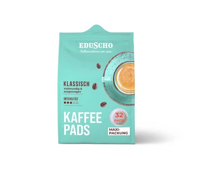 Кофе в чалдах Eduscho Kaffeepads Klassisch 32 монодоз Philips Senseo 62 мм