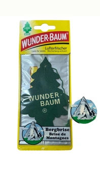 Ароматизатор в автомобиль Wunder Baum Горный брызг Освежитель воздуха Елка Сухой Листочек 5г