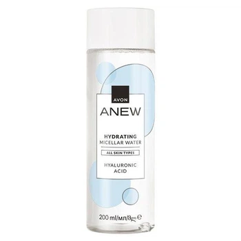 Зволожувальна міцелярна вода Avon Anew з гіалуроновою кислотою 200 мл