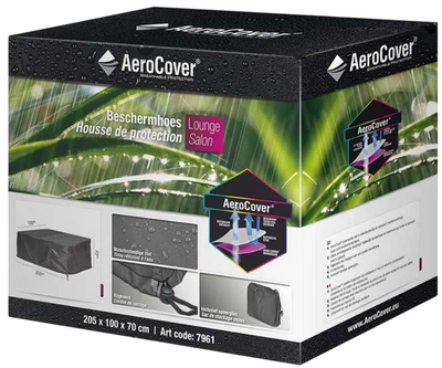 Pokrowiec na meble ogrodowe Platinum AeroCover Czarny 205x100x70 cm (8717591778882)