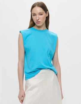 Майка H&M Ж1117874 (09553483) колір блакитний (Ж1117874 - 209435)