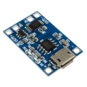 Модуль TP4056 Micro Usb контроллер заряда 5V 1A с защитой аккумулятора
