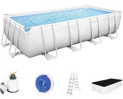 Каркасний Басейн Bestway Power Steel™ eckig 549 x 274 x 122 cm inkl. Sandfilteranla