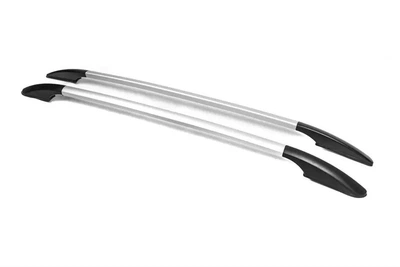 Рейлинги OmsaLine Solid (2 шт, серые) для Volkswagen Golf 7/E-Golf 2012-2020 гг