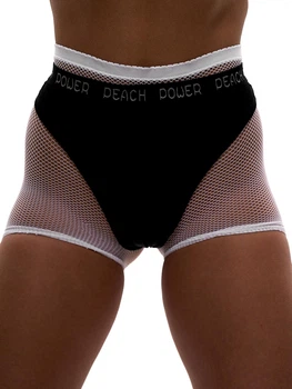 Шорти Peach Power з сітки для танців тверк та хілс One Size білі