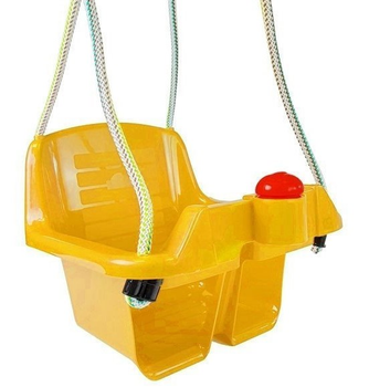 Huśtawka kubełkowa dla dzieci LEAN Toys 5037 Żółta (5904204750769)