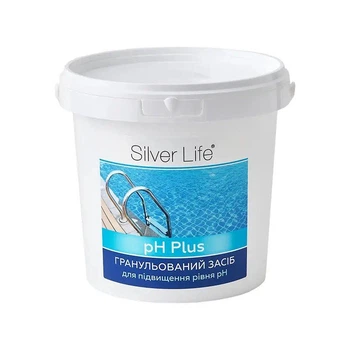 Гранулированное средство Silver Life для повышения уровня рН воды в бассейне pH Plus 0,8 кг