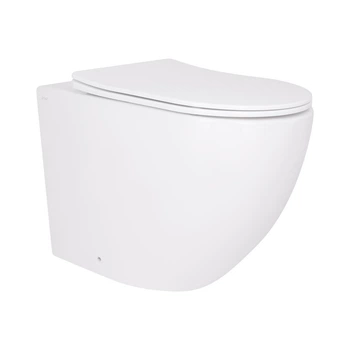 Унитаз подвесной Qtap Robin Ultra Quiet безободковый с сиденьем Soft-close 520x365x365 мм WHITE