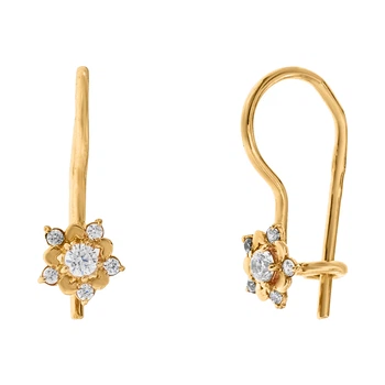 Серьги с петельчатым замком Diamant с1918 (541820)