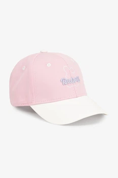 Бейсболка с принтом для девочки 38302-4 54 Бело-розовый shop (2000990965509)