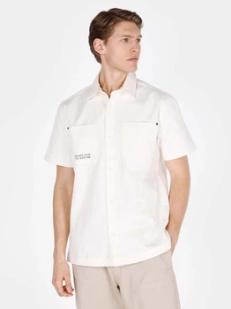 Сорочка джинсова літня чоловіча Colin's CL1073361WHT XL White (8684112596051)