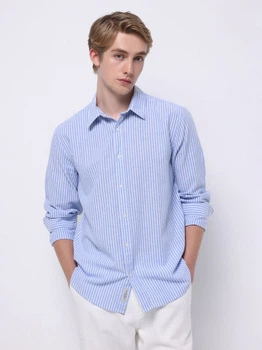 Сорочка бавовняна чоловіча Colin's CL1074488BSD S Blue Striped (8684112720593)