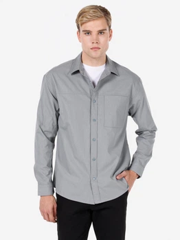 Сорочка бавовняна чоловіча Colin's CL1072000LGR L Light Grey (8684112501093)