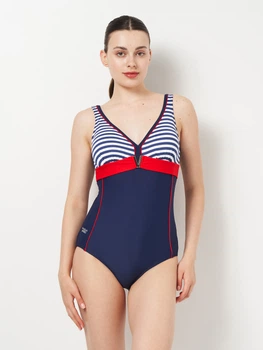 Купальник суцільний жіночий Aqua Speed Maris 7289 (335-01) 42 (XL) Чорний/Червоний/Білий (5908217672896)