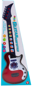Gitara elektryczna dla dzieci Lean Toys ze światłami i melodiami Czerwona 20896 (5905991032588)