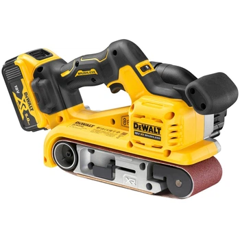 Шліфмашина стрічкова DeWALT безщіткова, XR Li-Ion 18 В 5 Аг, швидкість стрічки 198-320 м/хв, розмір стрічки 75х533 мм, вага 3.46