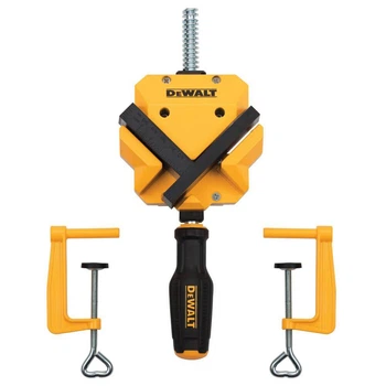 Струбцина DeWALT кутова, великого зусилля, 57мм максимальний розмір пакету, що стискається, глибина 30мм, високоміцна відлита