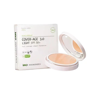 Innoaesthetics Epigen Coverage 3.0 Light SPF 50+ - крем-пудра для лица с тоном, тональная основа с SPF, 12 г